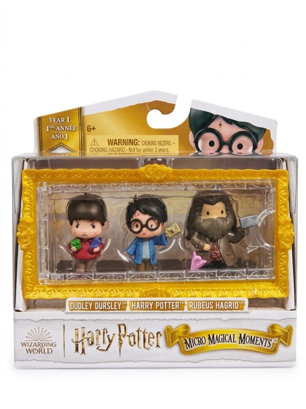Harry Potter Micro Magical Moments 3-Figure Set - Gold Frame